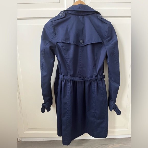 H&M Navy Trench - Picture 3 of 4